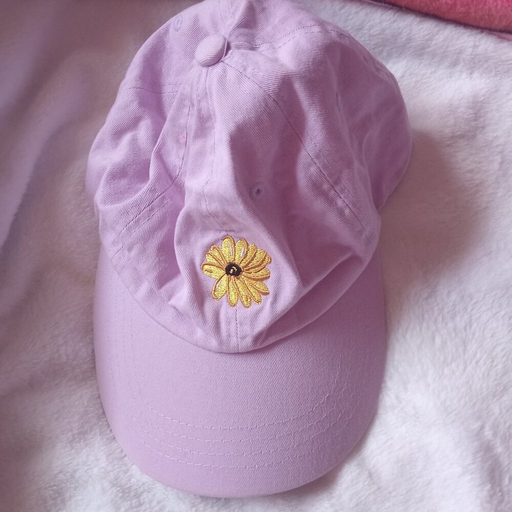 Forever 21 Lilac Sunflower Cap